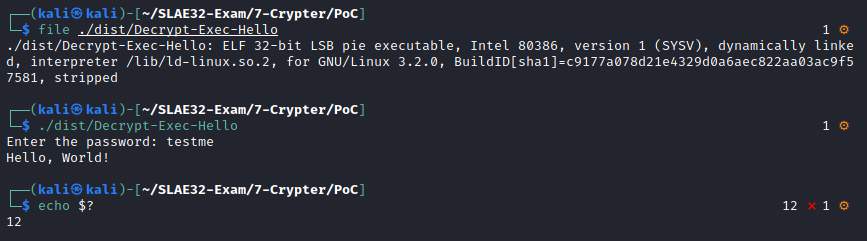 Encoding example